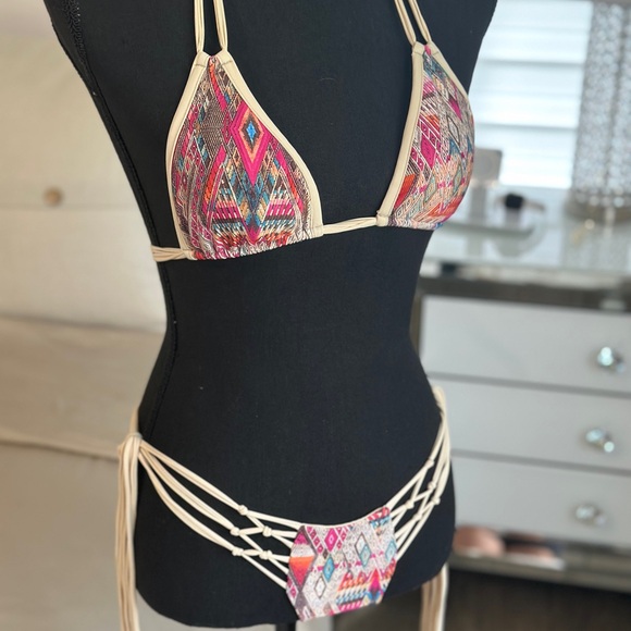 Aztec/Geometric Bikini Set - Picture 3 of 5